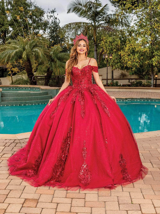 Dancing Queen 1811 - Sweetheart Sequin Lace Ballgown