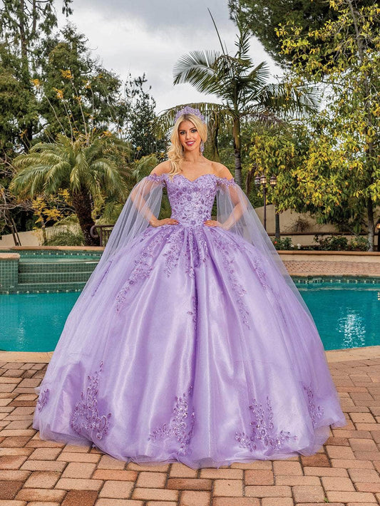 Dancing Queen 1812 - Beaded Off Shoulder Ballgown