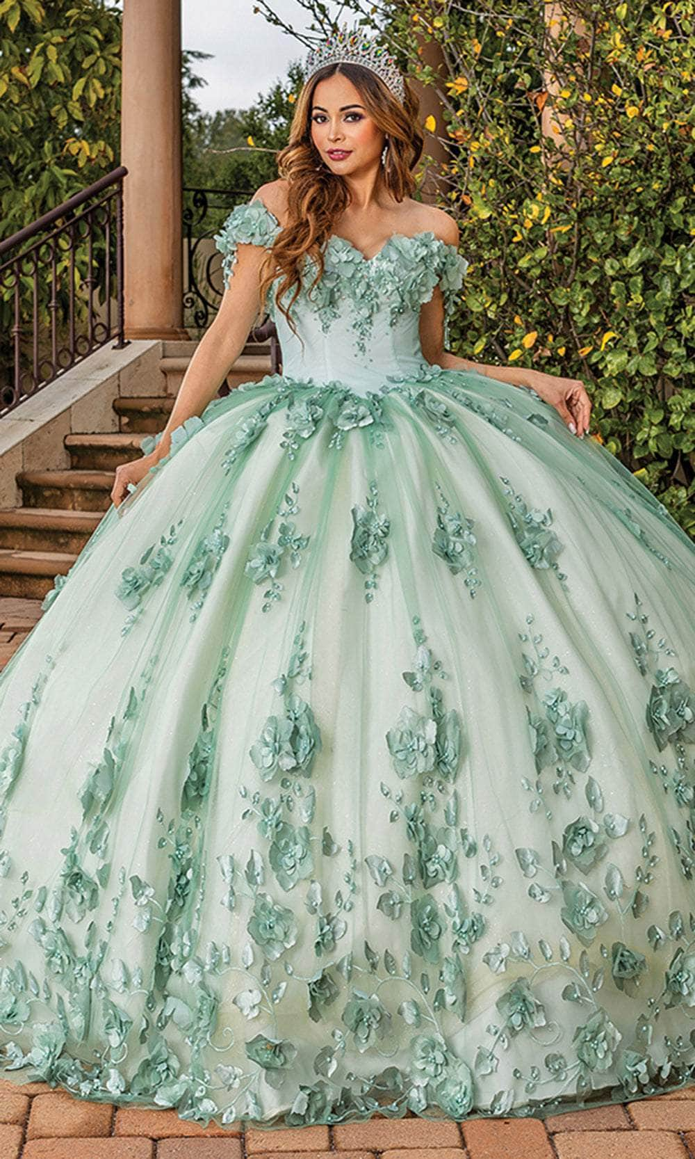 Dancing Queen 1818 - Floral Off Shoulder Ballgown