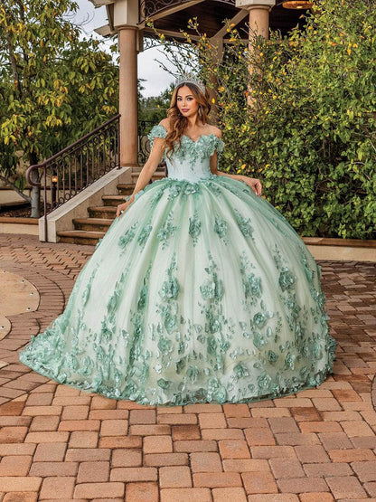 Dancing Queen 1818 - Floral Off Shoulder Ballgown